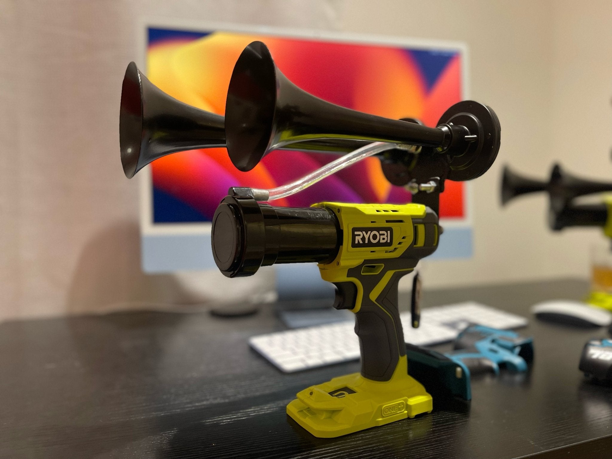 Dual Train Horns with Remote Control