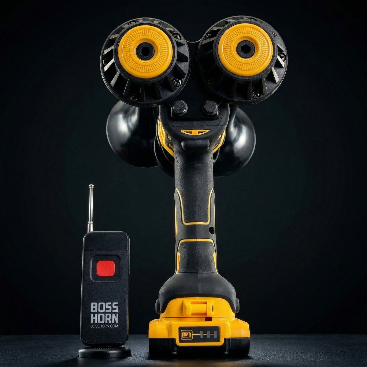 Dual Train Horn for DeWalt® 20v Battery (New 2026 Model) - BossHorn