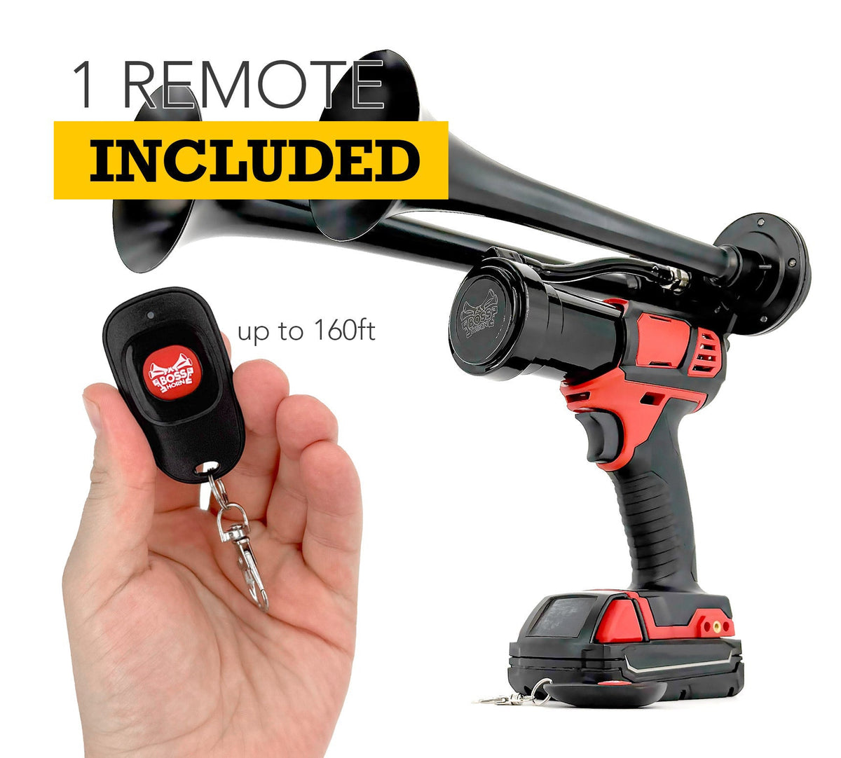 Dual Train Horn for Milwaukee® 18v Battery - BossHorn