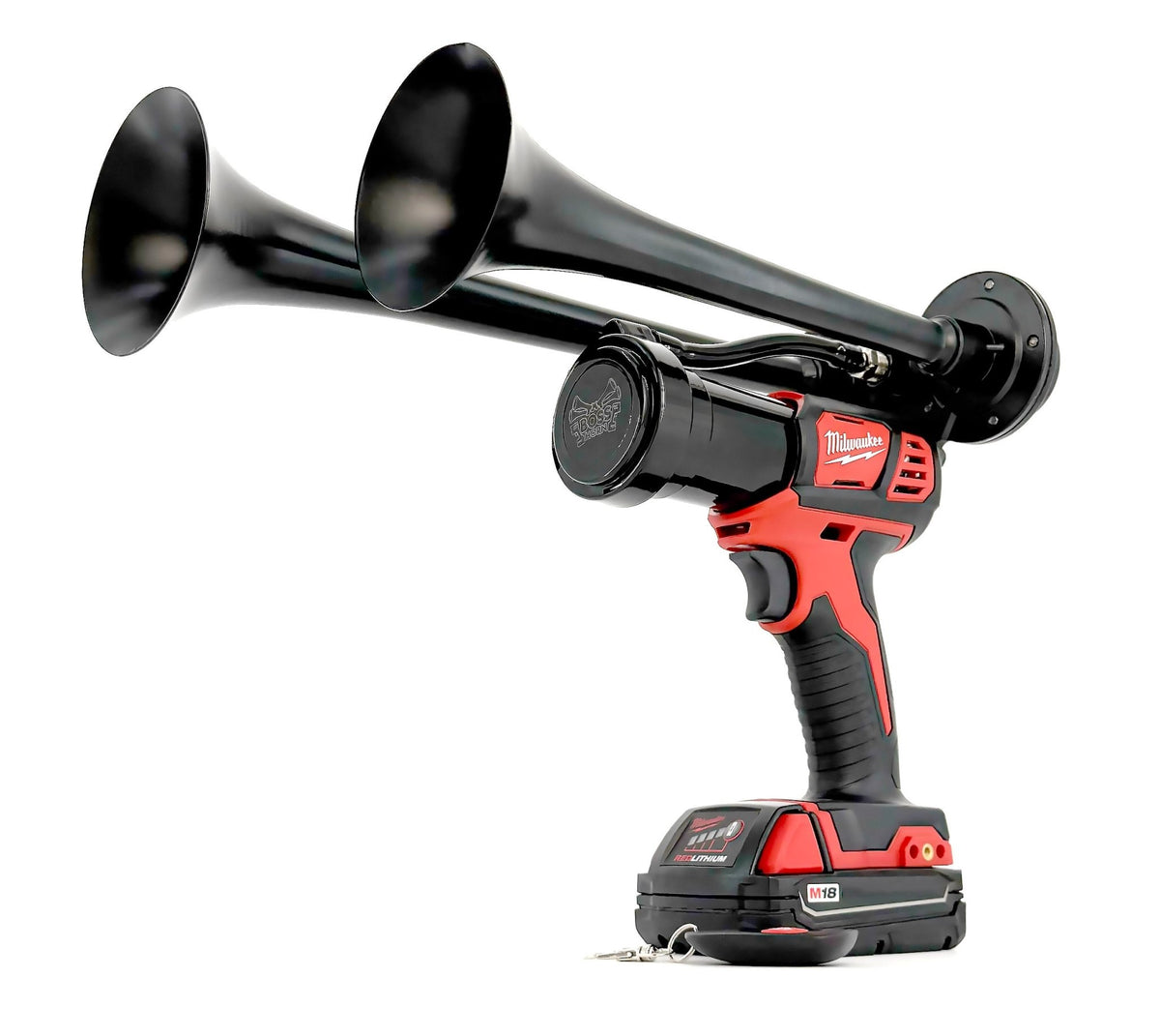 Milwaukee Train Horn M18 - Dual Drill Horn - BossHorn