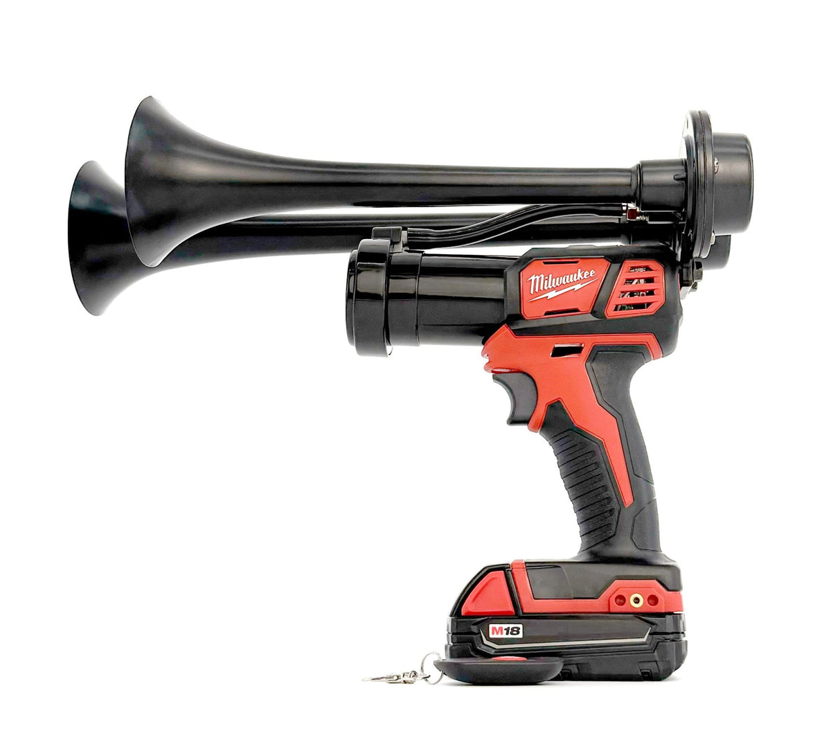 Milwaukee Train Horn M18 - Dual Drill Horn - BossHorn