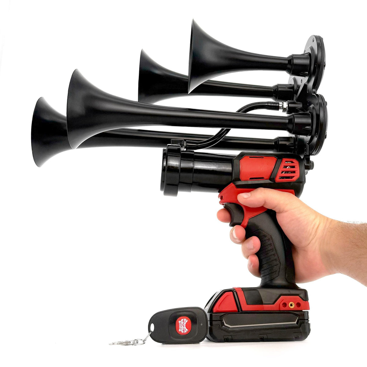 Quad Train Horn for Milwaukee® 18v Battery - BossHorn