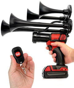 Quad Train Horn for Milwaukee® 18v Battery - BossHorn