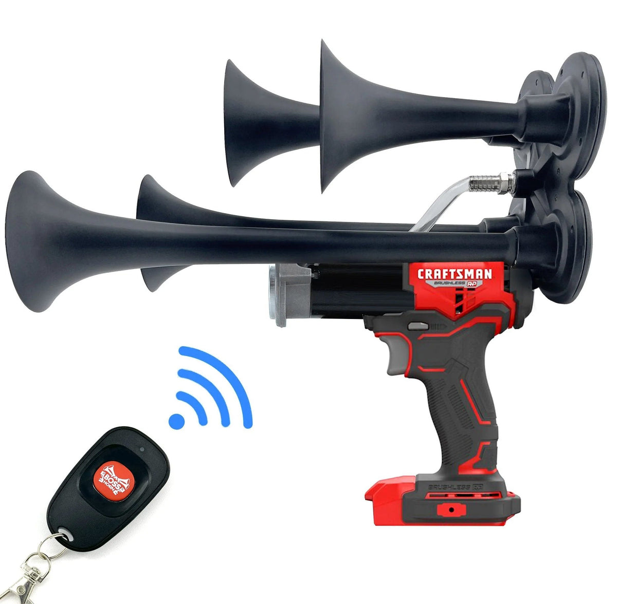 Craftsman Impact Train Horn: Quad Air Horn - BossHorn