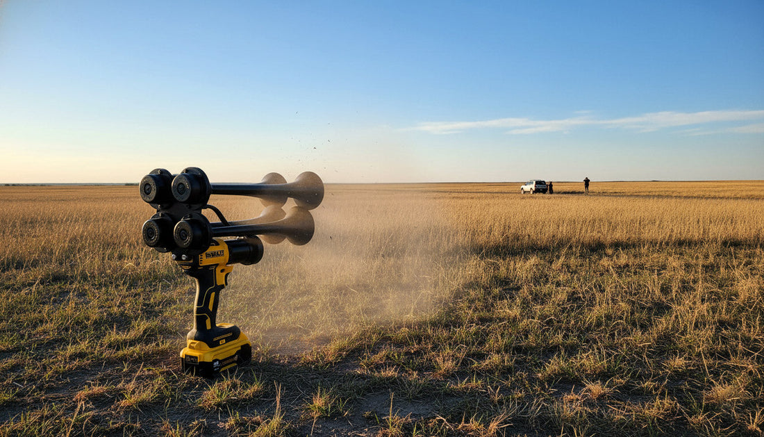 How far can a DeWalt Train Horn be heard?