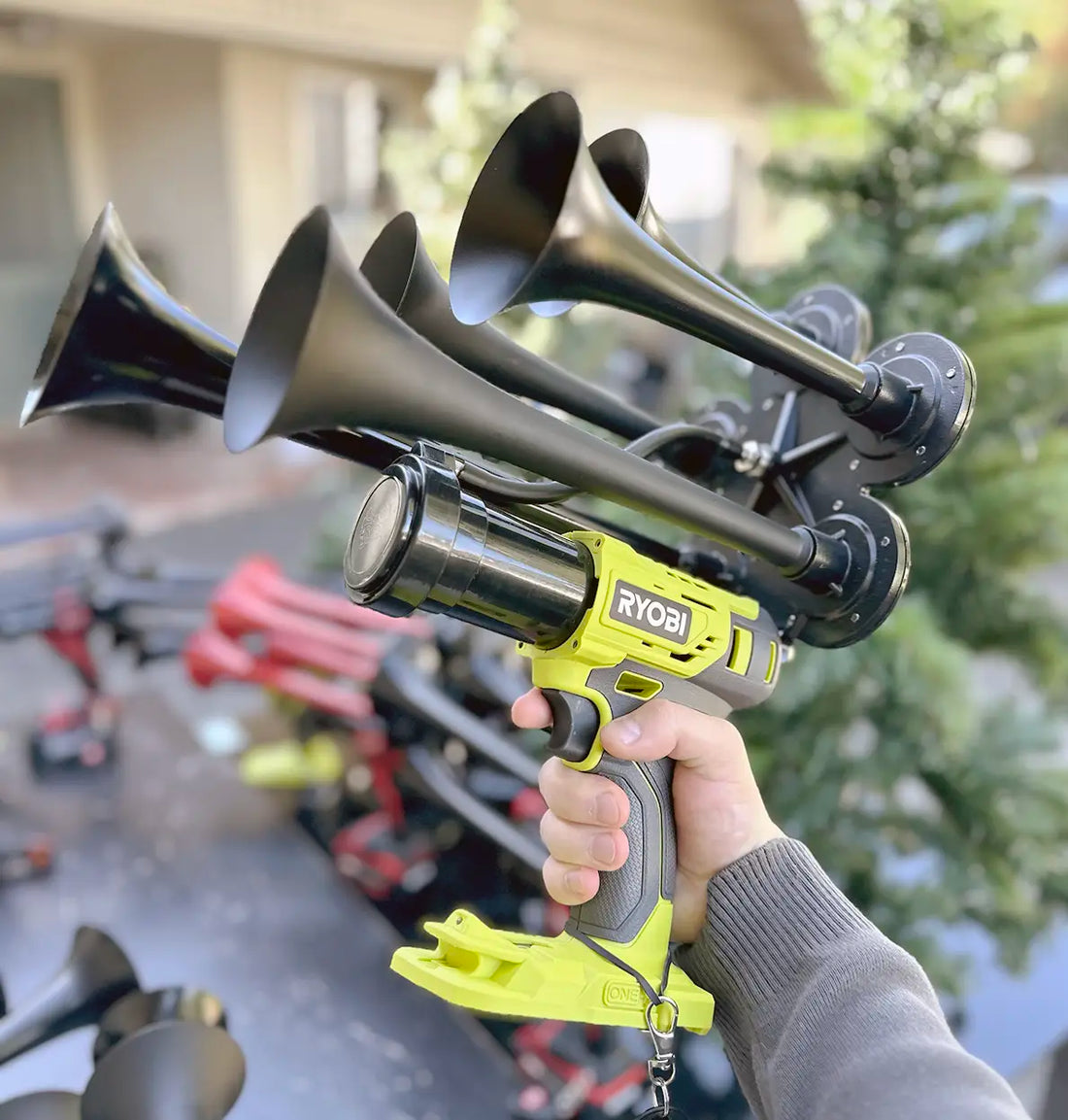 how to connect an air horn
