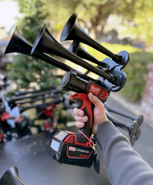 office chair air horn prank