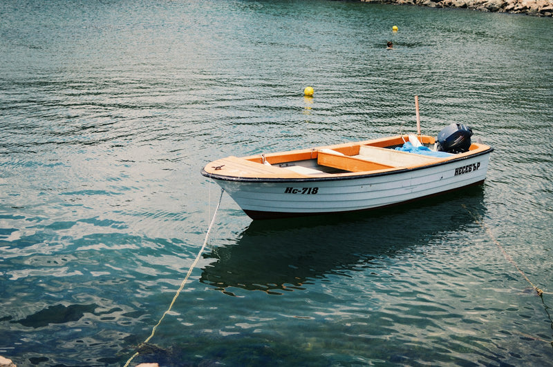 White and brown boat on body of water during daytime