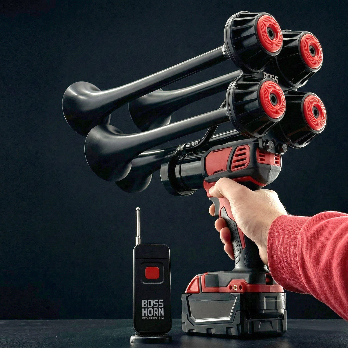 Boss Series Train Horn for Milwaukee® 18v Battery - BossHorn dark