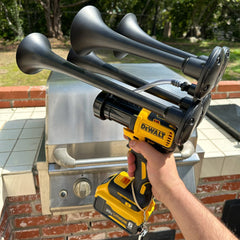 DeWalt Train Horn in hand