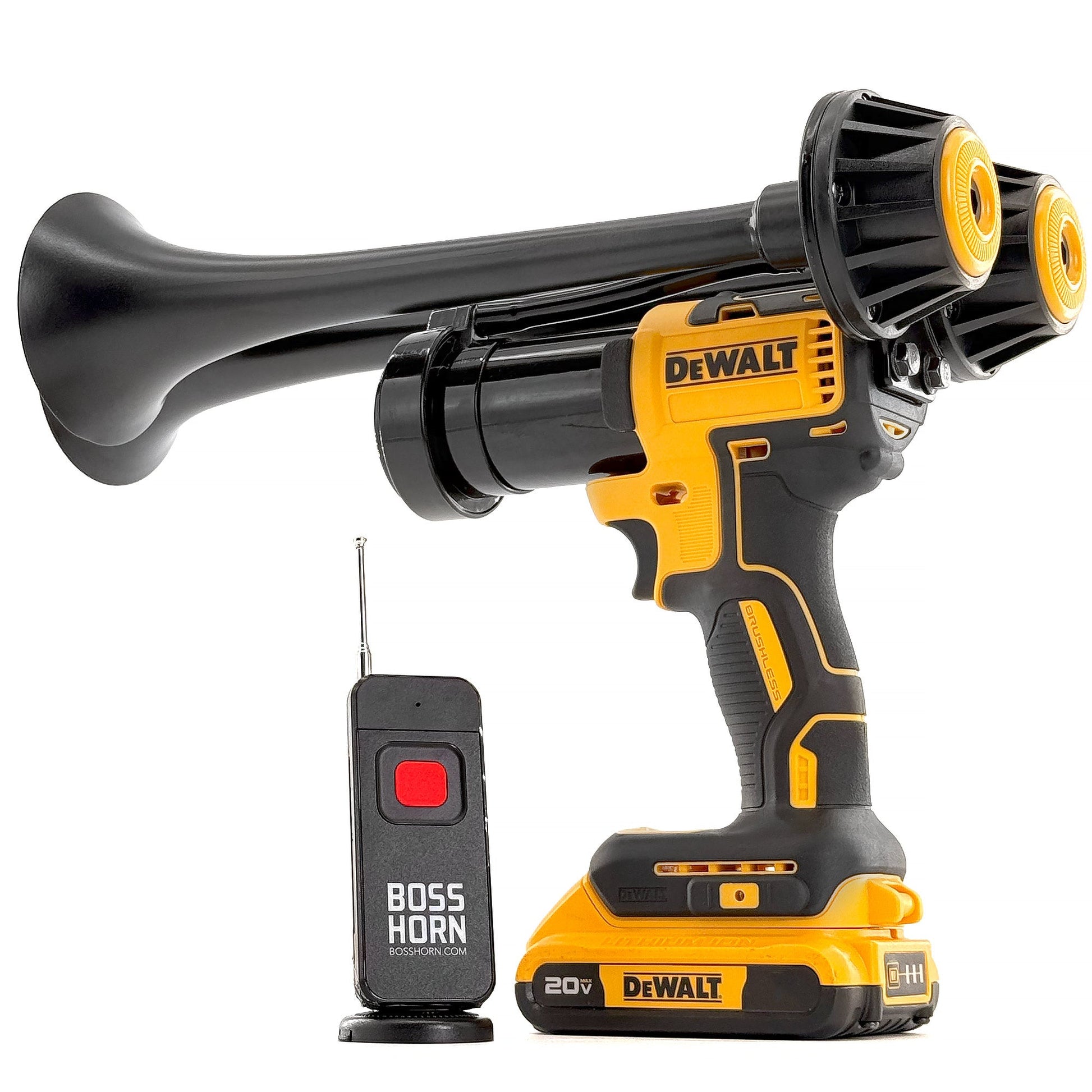 Dewalt Train Horn - Dual Trumpets (New 2026 Model) - BossHorn