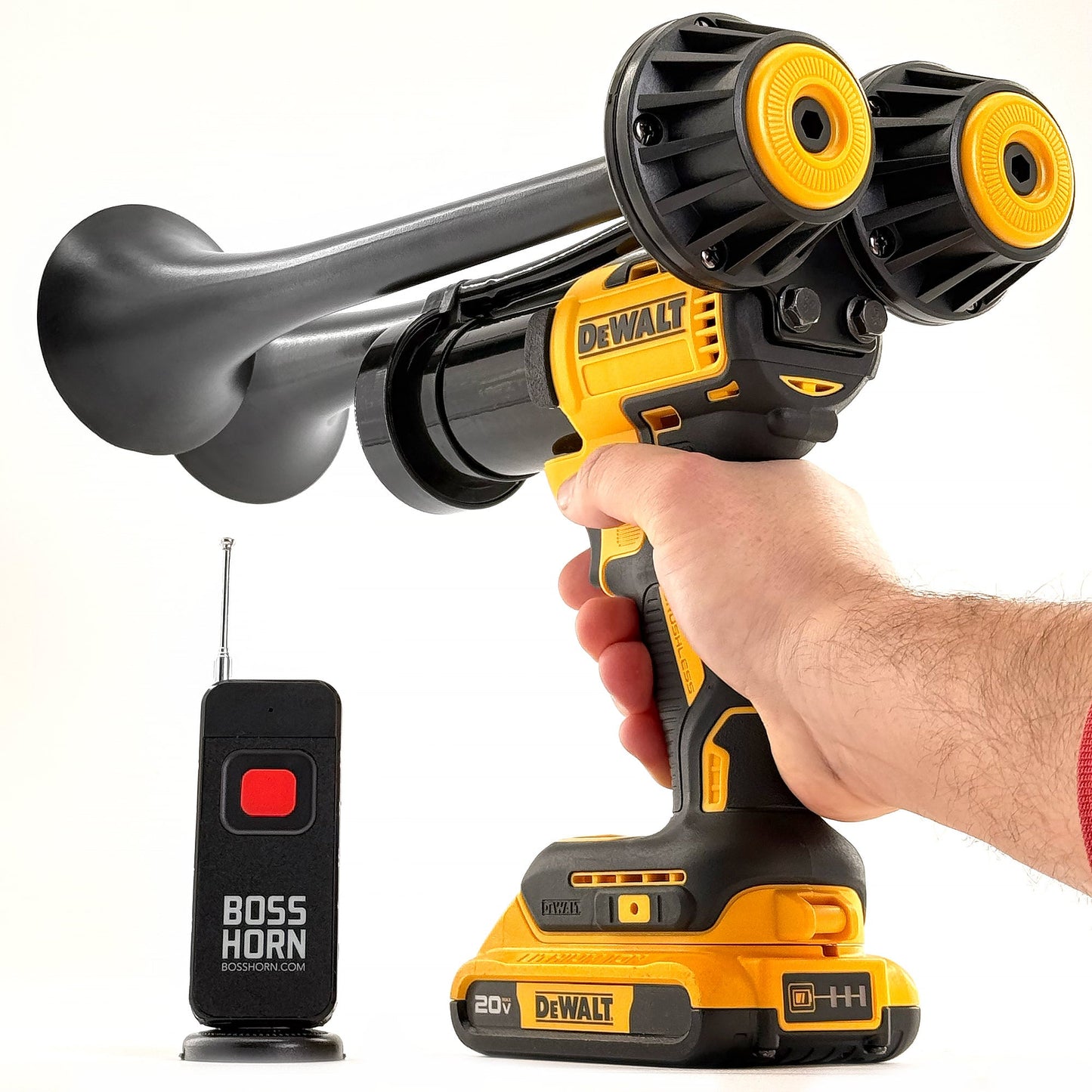 Dewalt Train Horn - Dual Trumpets (New 2026 Model) - BossHorn