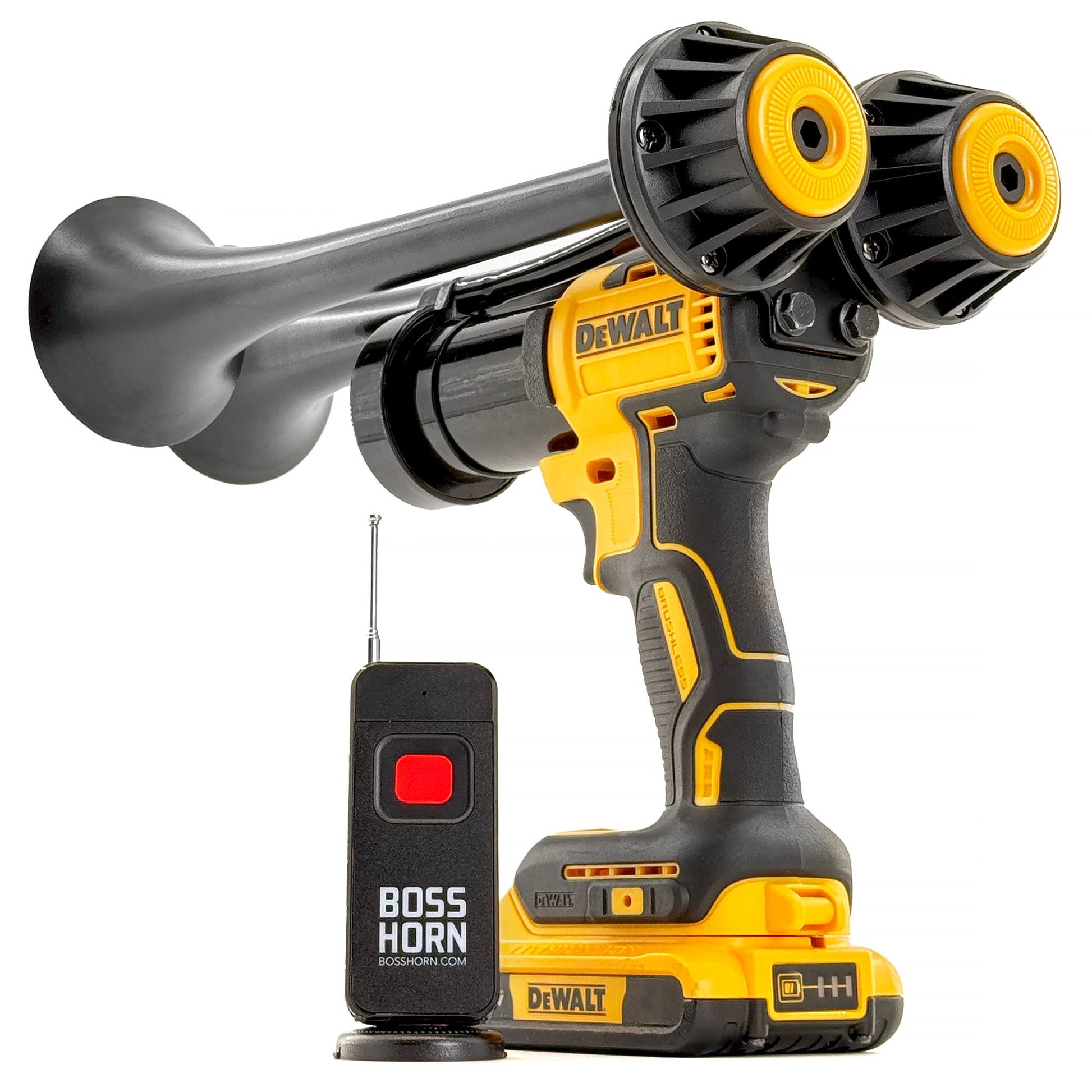 Dewalt Train Horn - Dual Trumpets (New 2026 Model) - BossHorn