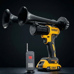 Dual Train Horn for DeWalt® 20v Battery (New 2026 Model) - BossHorn