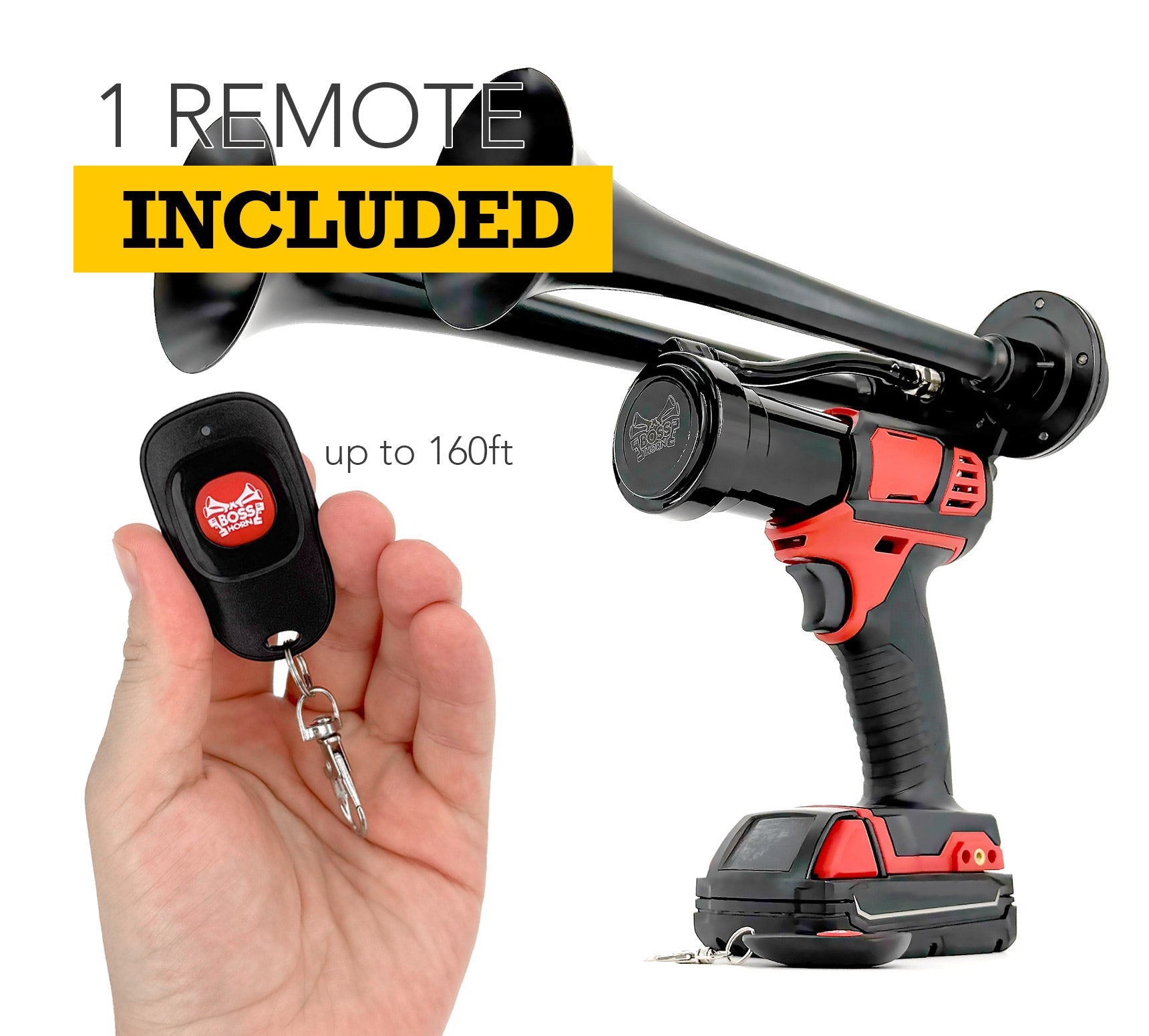Dual Train Horn for Milwaukee® 18v Battery | BossHorn
