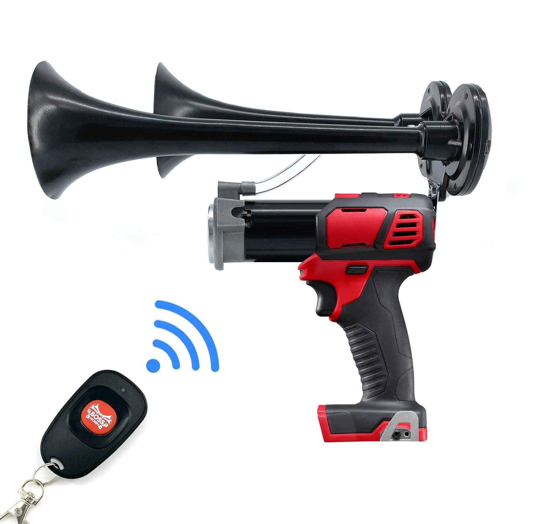 Dual Train Horn for Milwaukee® 18v Battery | BossHorn