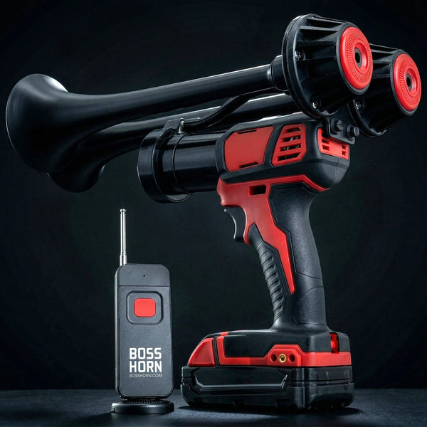 Dual Train Horn for Milwaukee® 18v Battery (New 2026 Model) - BossHorn
