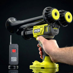 Dual Train Horn for Ryobi® 18v Battery (New 2026 Model) - BossHorn  dark