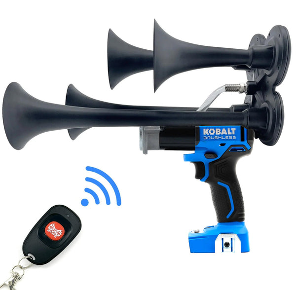 Kobalt Train Horn Gun: Quad Air Horn - BossHorn