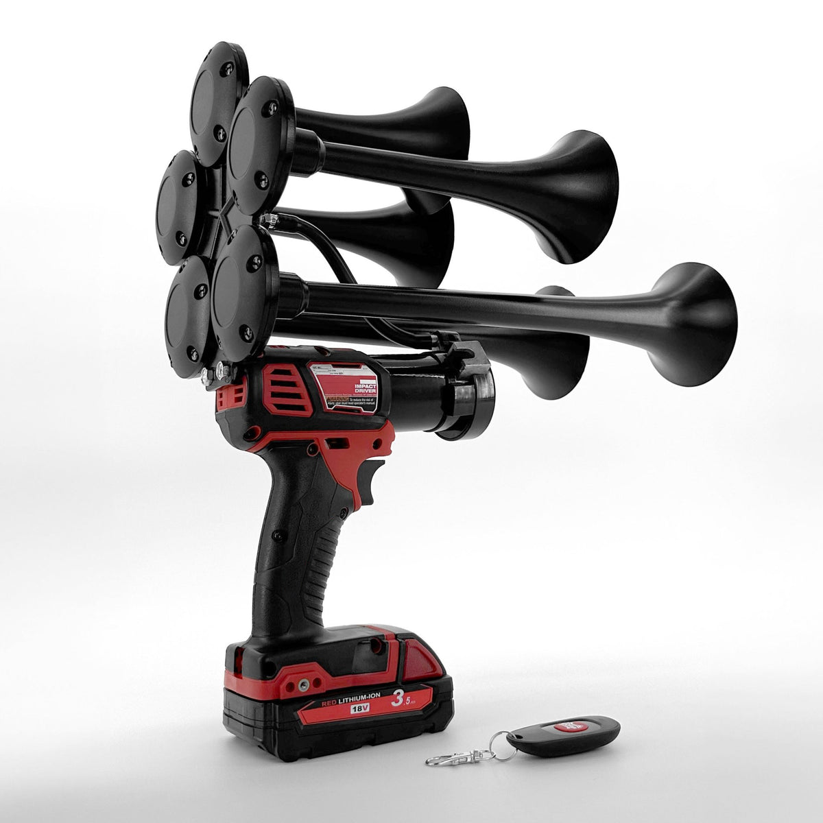 5-Trumpet Train Horn for Milwaukee® 18v Battery