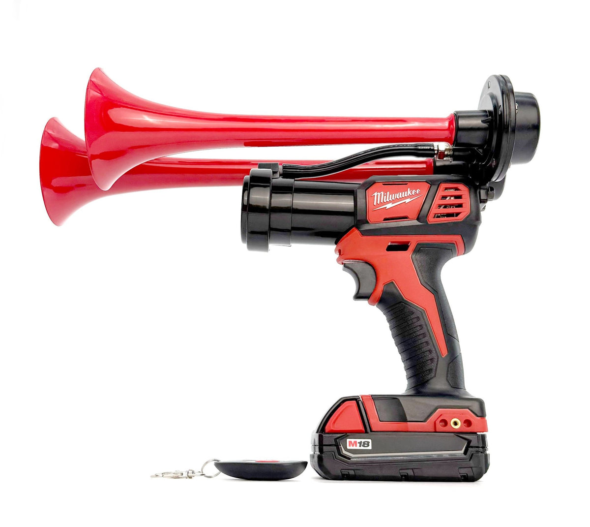 Milwaukee Train Horn M18 - Dual Drill Horn - BossHorn