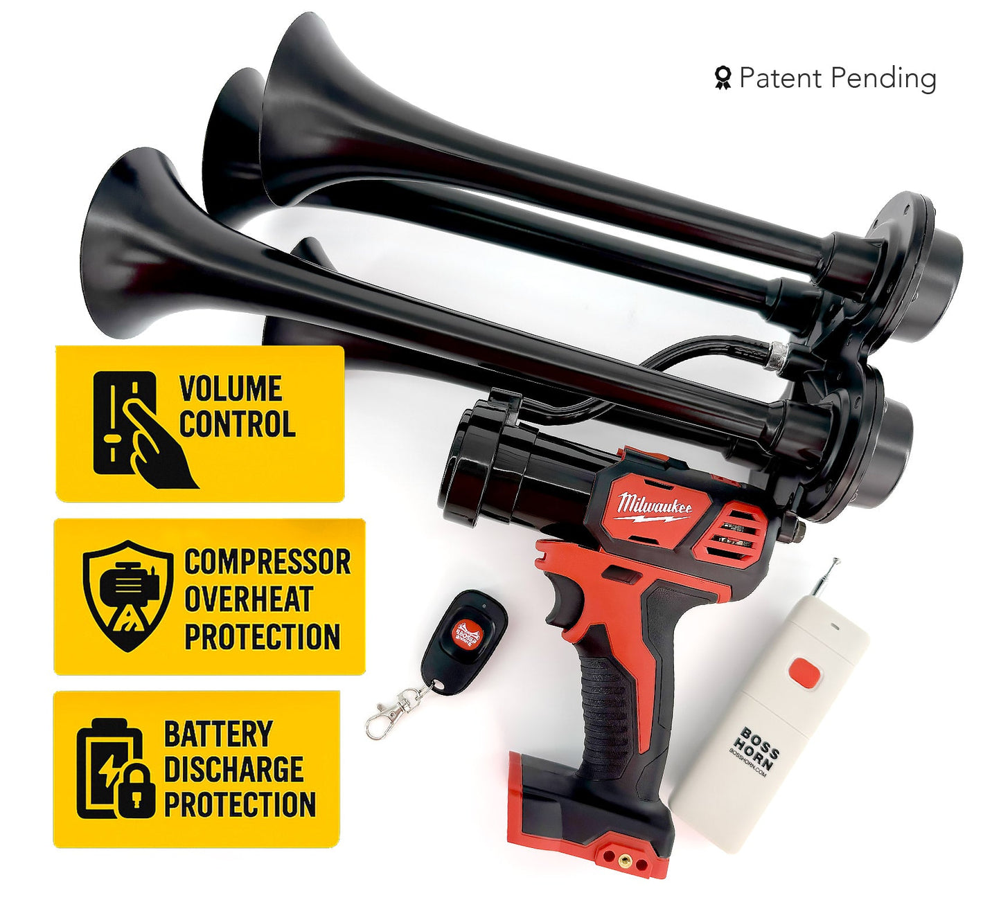 Milwaukee Train Horn M18 - Extreme Series - BossHorn