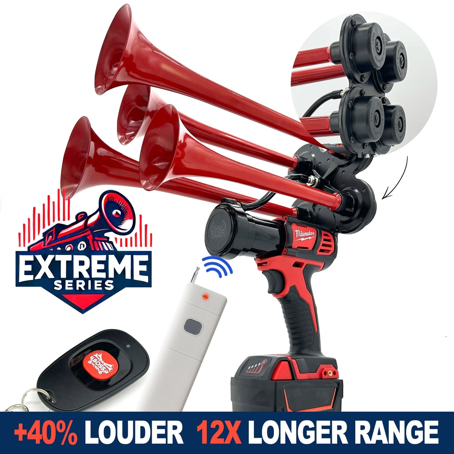 Milwaukee Train Horn M18 - Extreme Series - BossHorn