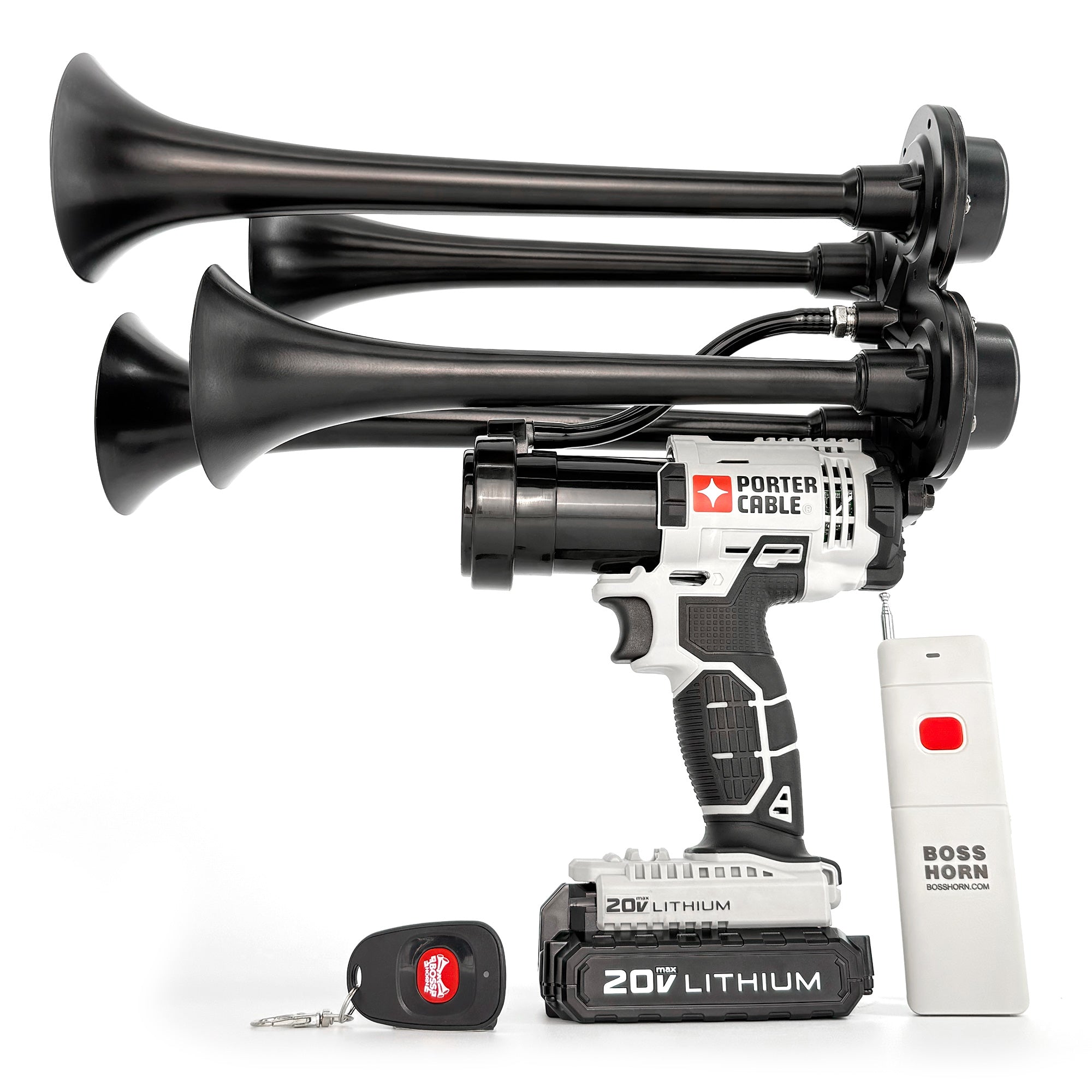 Porter-Cable Train Horn 20v - Extreme Loud Air Horn with Remote
