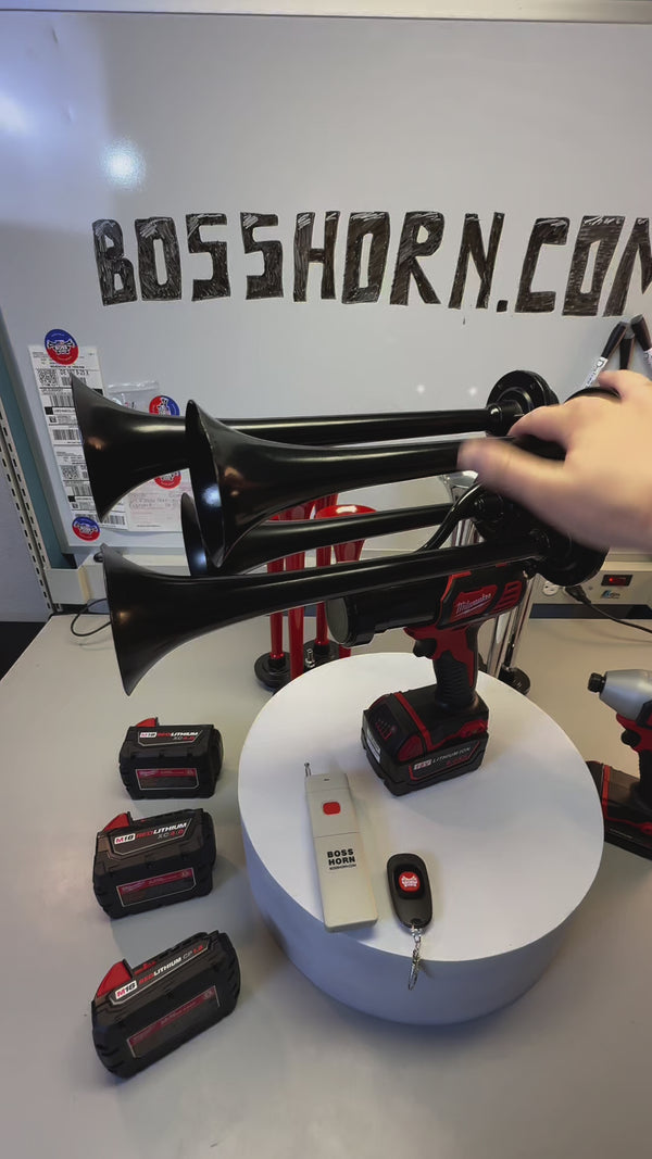 Extreme Series Train Horn for Milwaukee® 18v Battery — review and sound demo