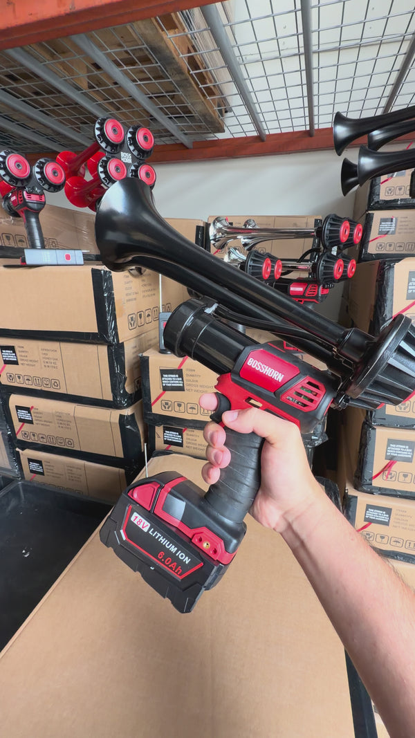 Dual Train Horn for Milwaukee® 18v Battery (New 2026 Model)