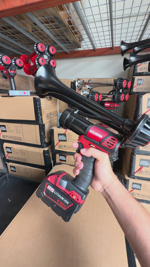 Dual Train Horn for Milwaukee® 18v Battery (New 2026 Model)