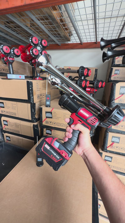 Dual Train Horn for Milwaukee® 18v Battery (New 2026 Model)