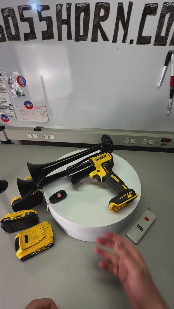 quick review of dewalt dual train horn and bold sound demonstration