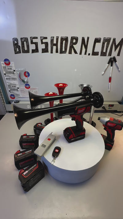 milwaukee train horn with dual trumpets video