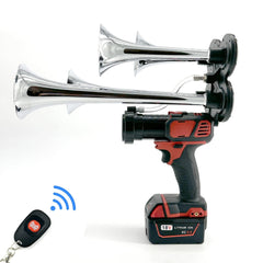 Quad Train Horn for Milwaukee® 18v Battery - BossHorn