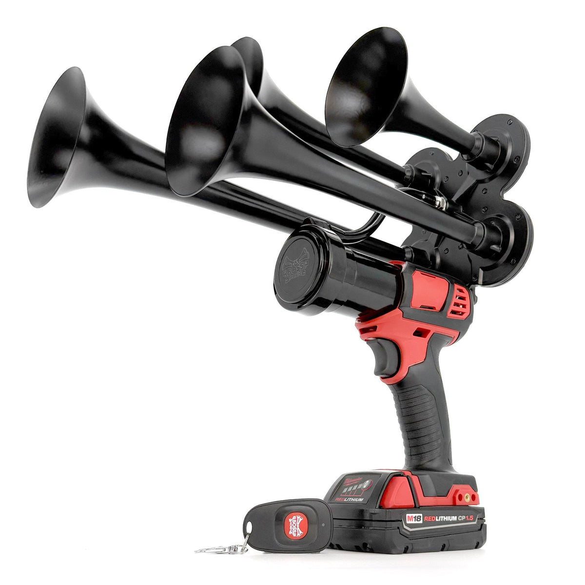 Quad Train Horn for Milwaukee® 18v Battery - BossHorn