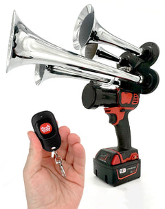Quad Train Horn for Milwaukee® 18v Battery - BossHorn