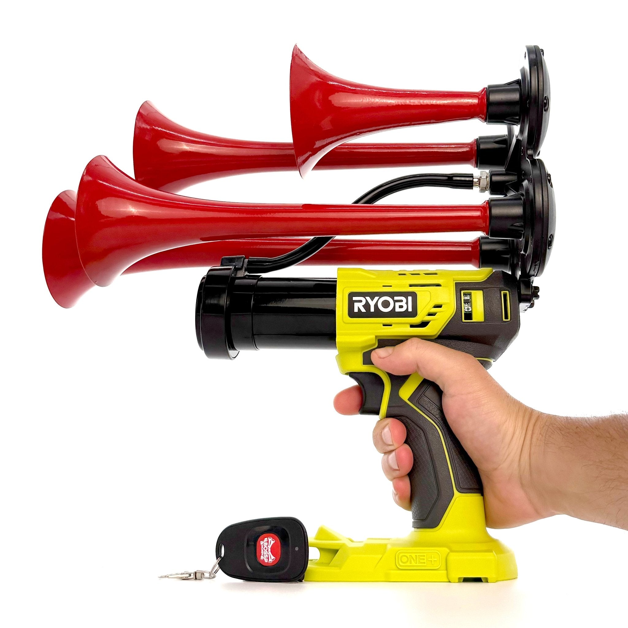 Ryobi Train Horn 18v - 4 trumpets with Remote