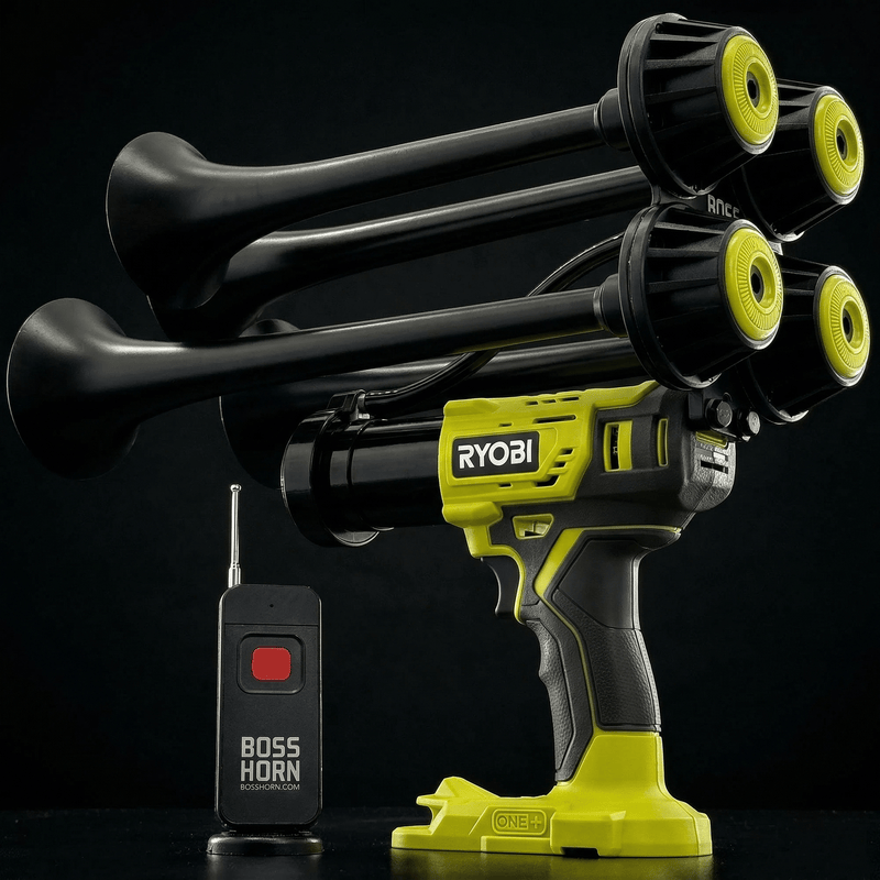 Ryobi Train Horn - Boss Series (New 2026 Model) - BossHorn dark