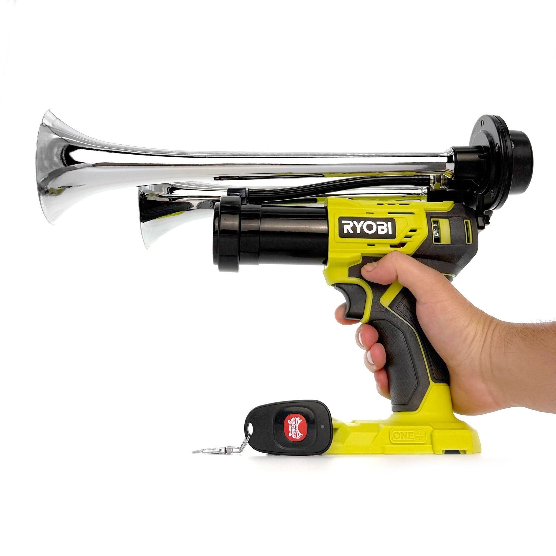 Ryobi Train Horn Gun - Dual Drill Horn - BossHorn