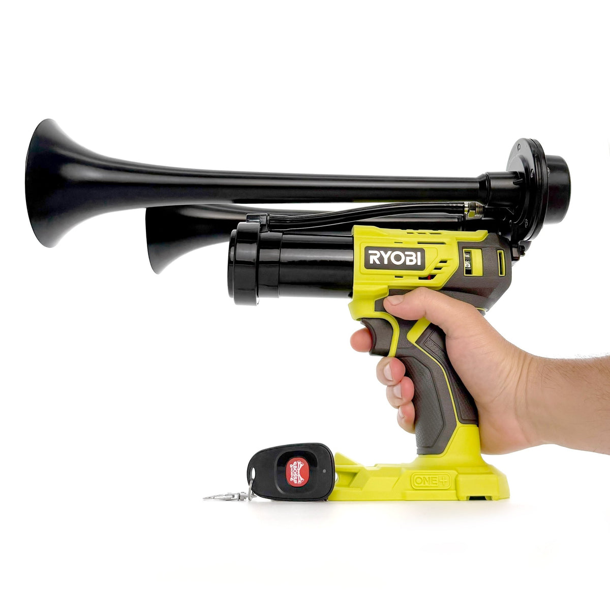 Ryobi Train Horn Gun - Dual Drill Horn - BossHorn