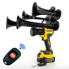 DeWalt Train Horn Gun with 5 Trumpets and Remote - BossHorn