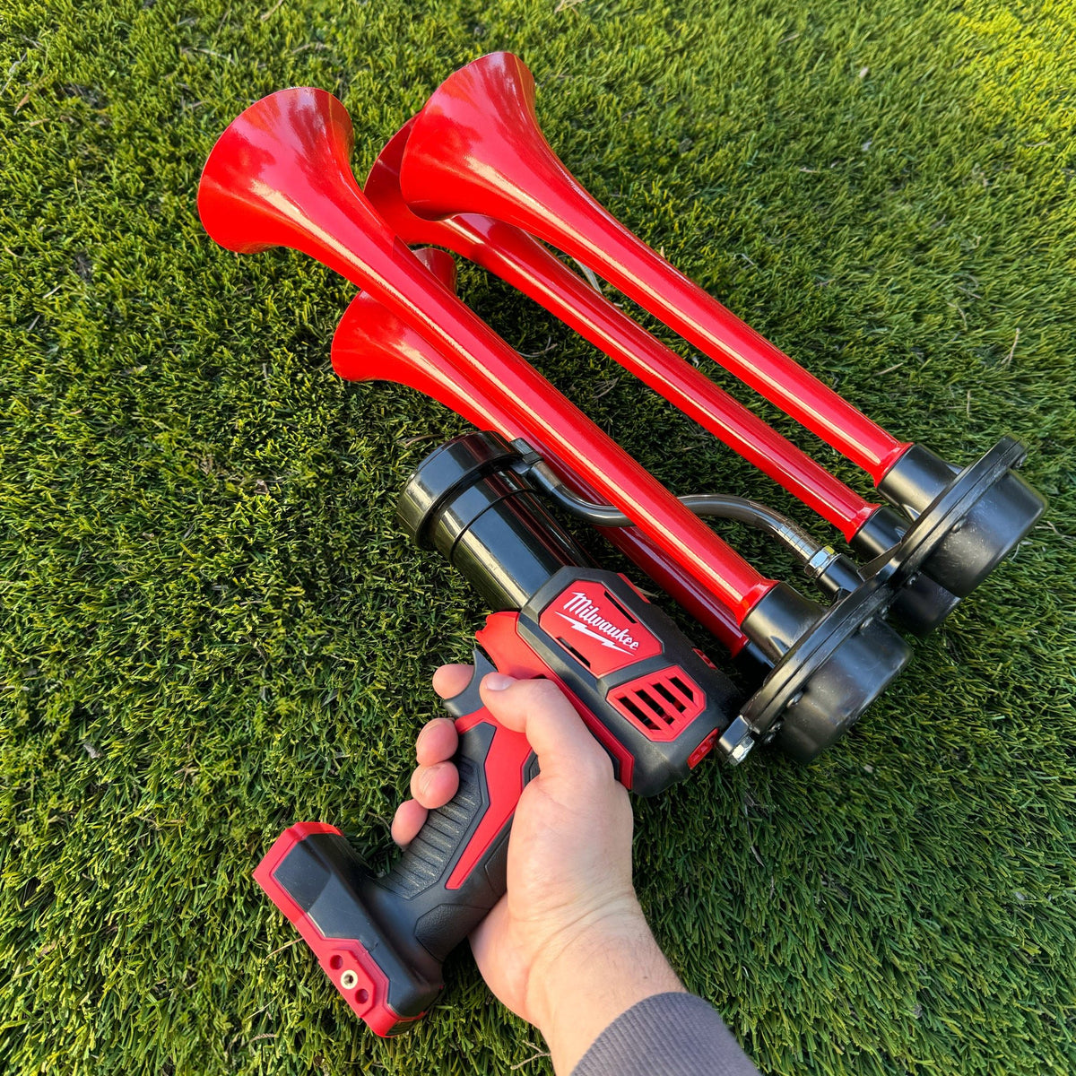 Premium Milwaukee Train Horn Gun with Remote Control - BossHorn