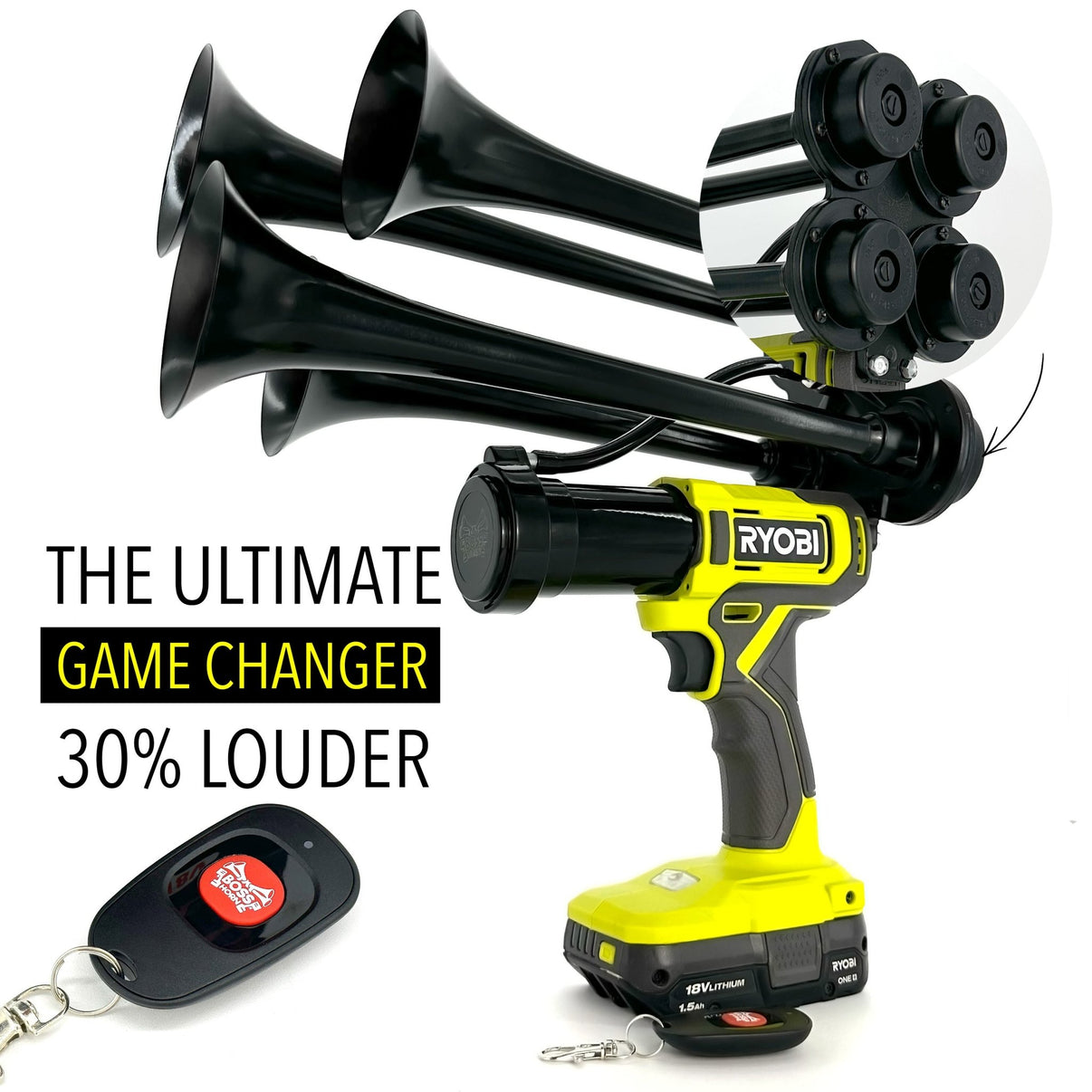 Ryobi Premium Horn Gun with Remote Control